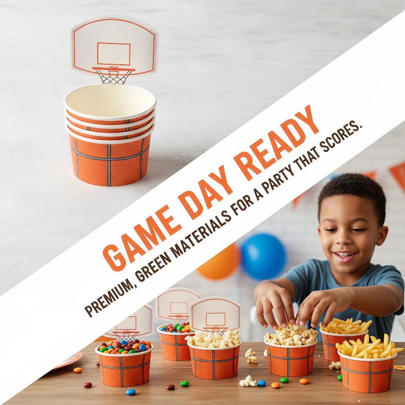 6 PCS Basketball Snack Bowls F - огляд і ціна Food Snacks For Kids Party