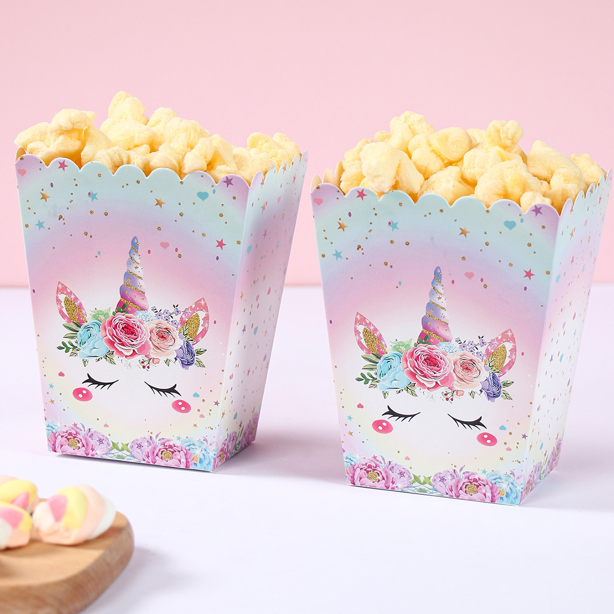 8pcs Paper Candy Cartons Popco - огляд і ціна Food Snacks For Kids Party