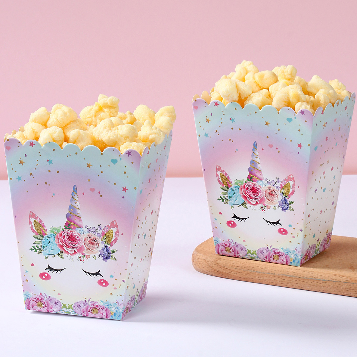 8pcs Paper Candy Cartons Popco - огляд і ціна Food Snacks For Kids Party