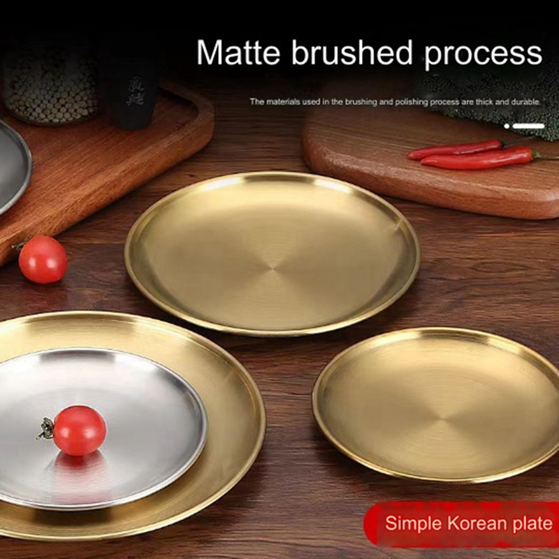 Stainless Steel Round Plate Ca - огляд і ціна Food & Snacks Pdf