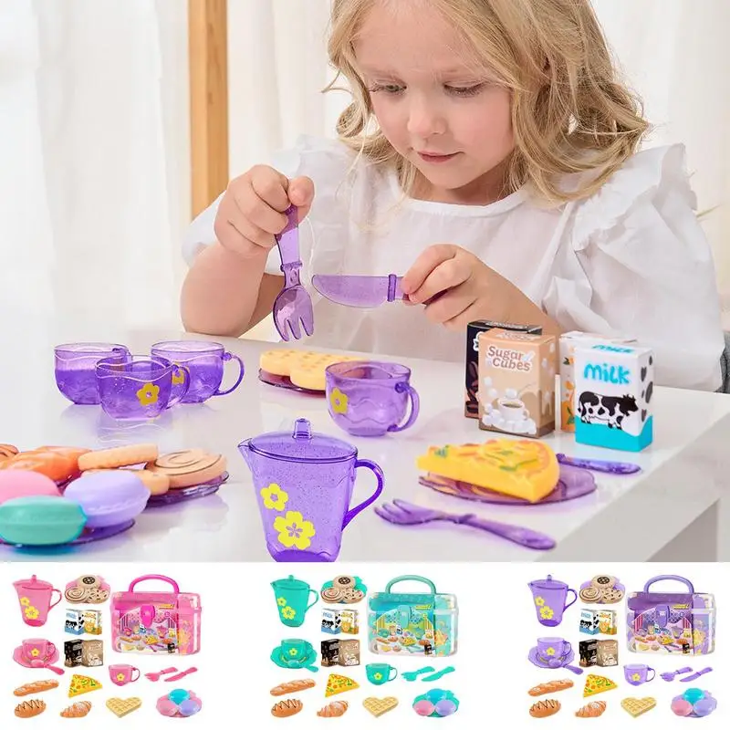 Toy Tea Set For Little Girls T - огляд і ціна Food Snacks For Kids Party