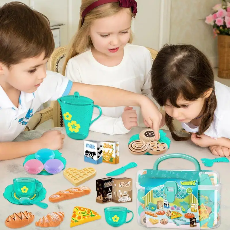 Toy Tea Set For Little Girls T - огляд і ціна Food Snacks For Kids Party