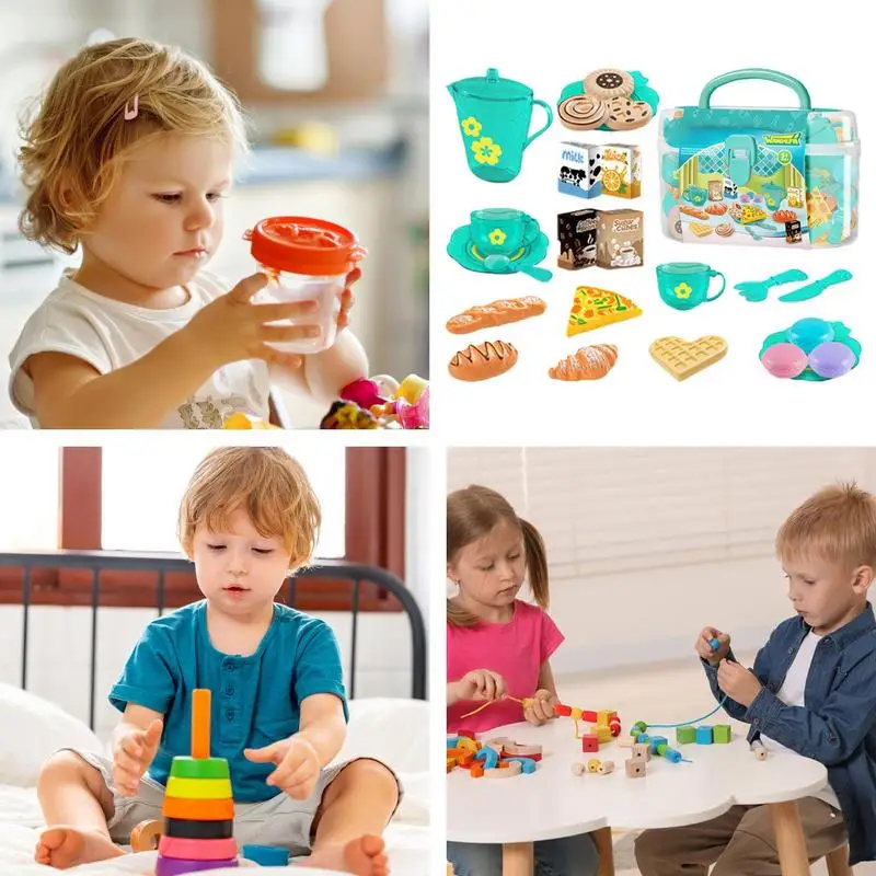 Toy Tea Set For Little Girls T - огляд і ціна Food Snacks For Kids Party