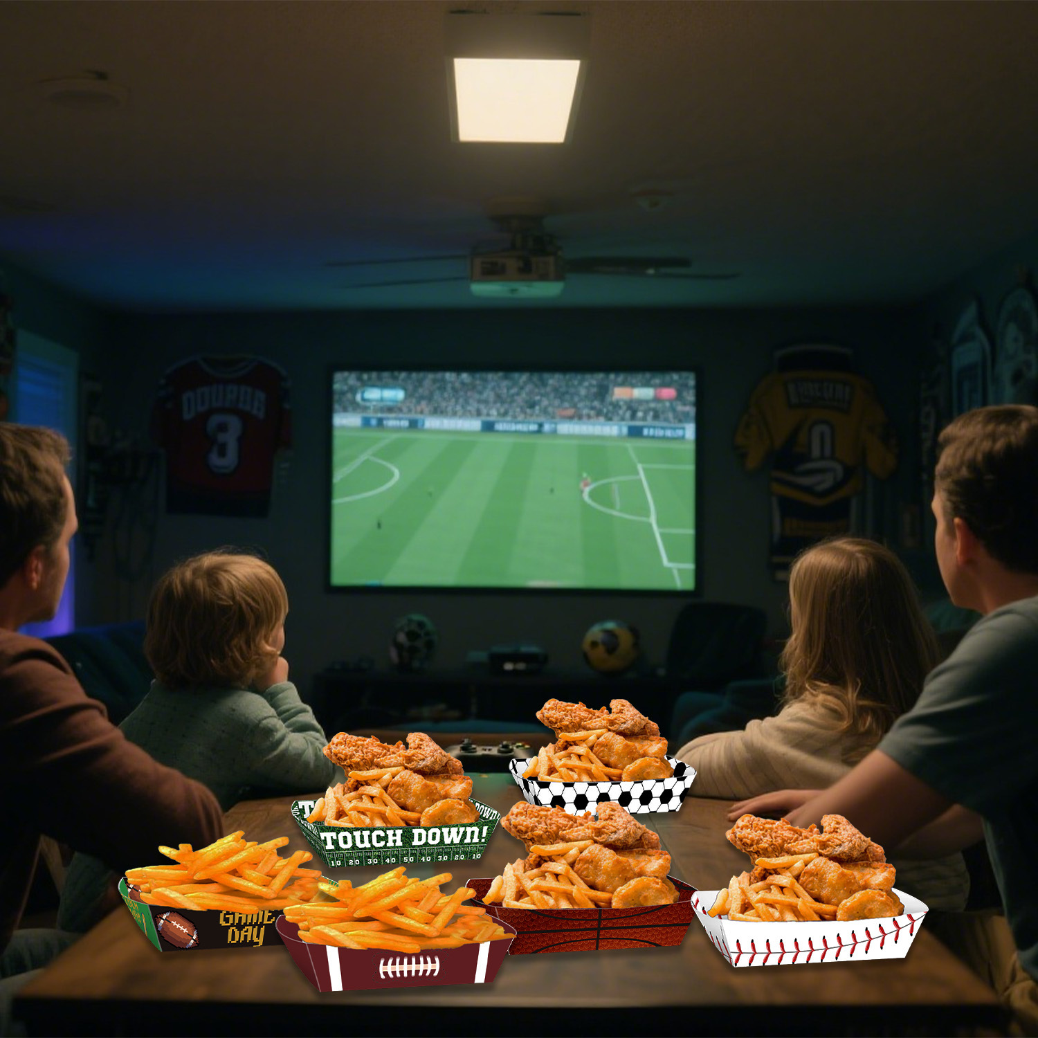 Sport Ball Food Tray Theme Par - огляд і ціна Food Snacks For Kids Party